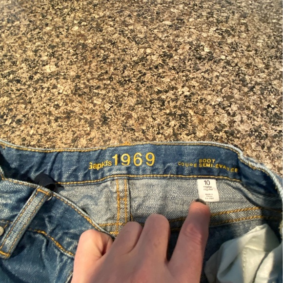 🔆3/$25🔆 Gap Kids Classic Bootcut Blue Jeans Adjustable Waist Size 10 - Picture 3 of 6